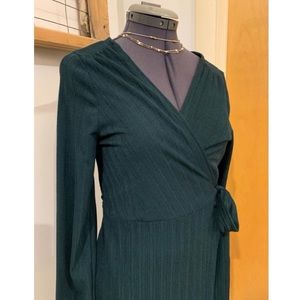 NWT long-sleeve wrap dress